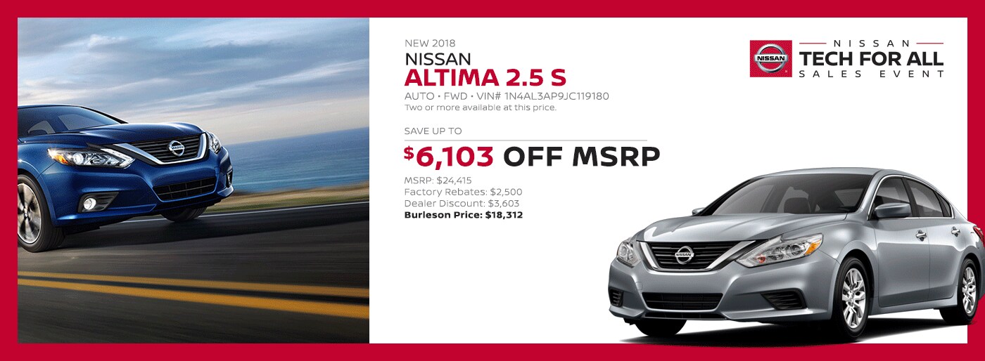 Nissan Of Burleson >> New & Used Car Dealer | Burleson Nissan Near Dallas & Fort Worth, TX Nissan Of Burleson >> New & Used Car Dealer | Burleson Nissan Near Dallas & Fort Worth, TX