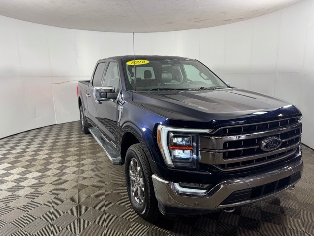 Used 2022 Ford F-150 Lariat with VIN 1FTFW1ED3NFB12371 for sale in Columbus, IN