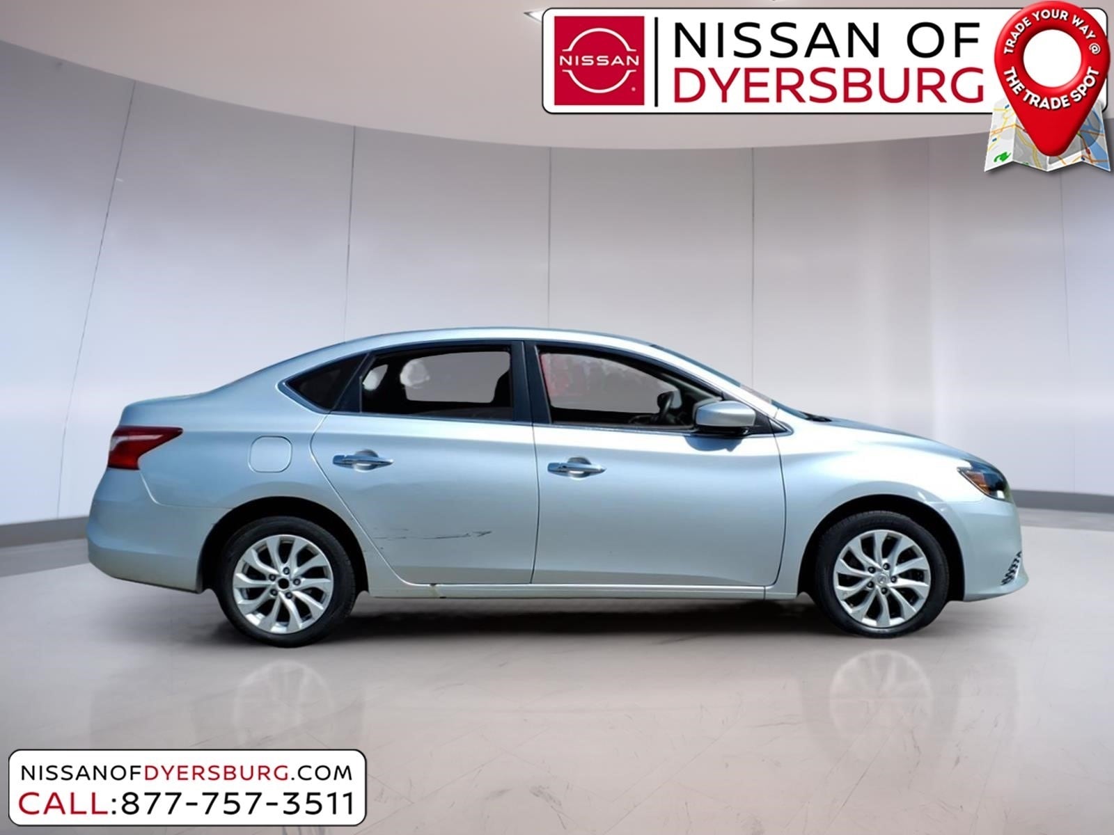 Used 2019 Nissan Sentra SV with VIN 3N1AB7APXKY429600 for sale in Dyersburg, TN