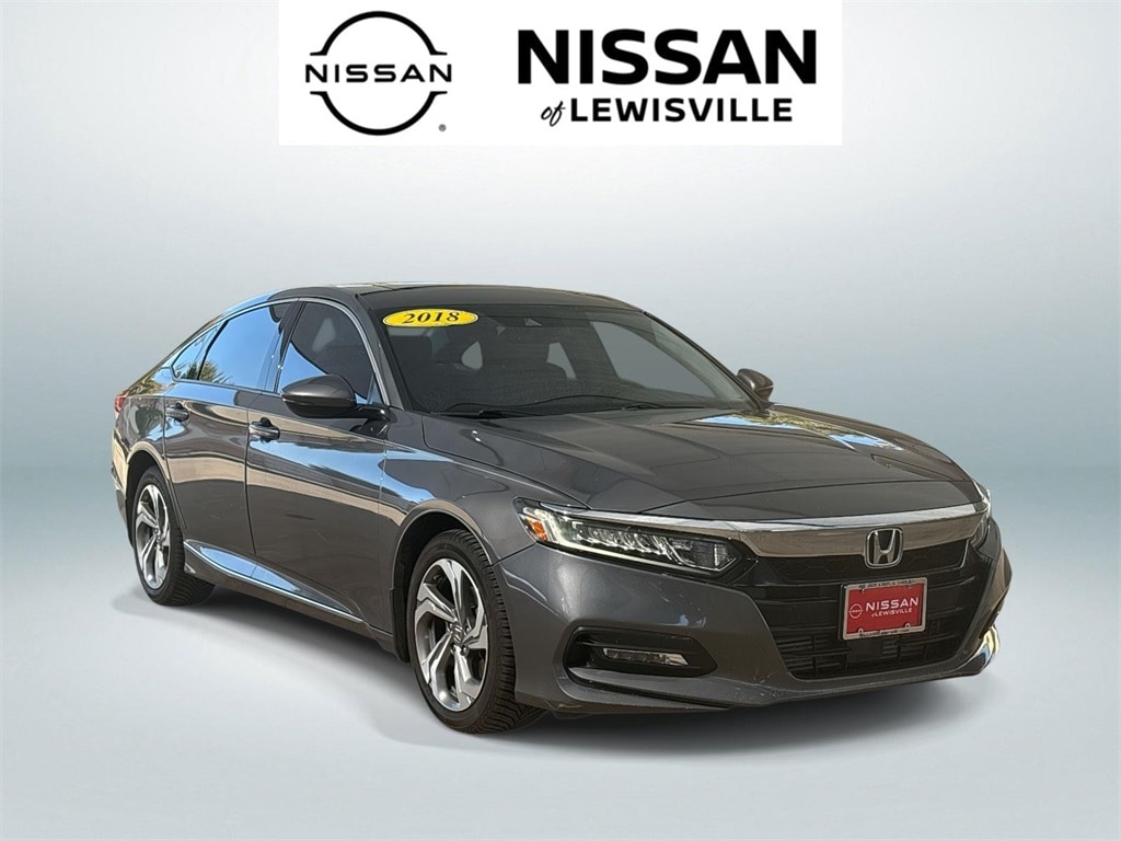 Used 2018 Honda Accord EX-L with VIN 1HGCV1F5XJA149844 for sale in Lewisville, TX