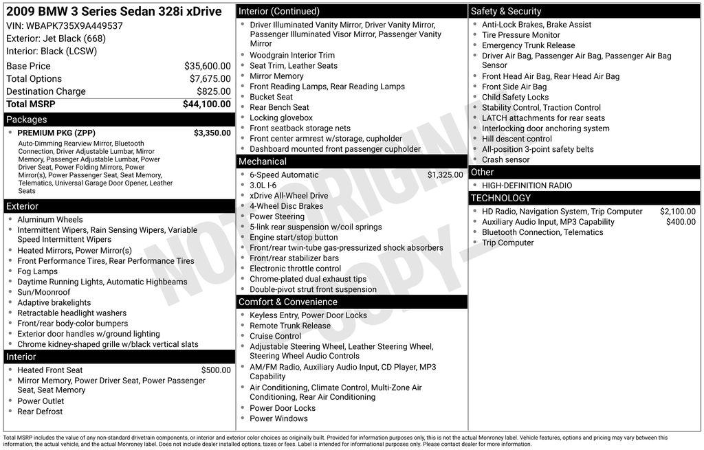 2009 BMW 3 Series 328xi Sedan's photo