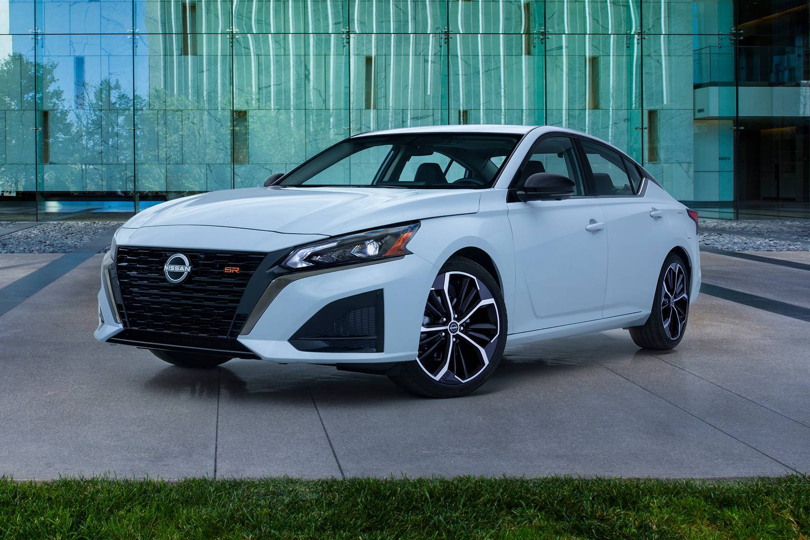 The new 2026 Nissan Altima parked outside of a building