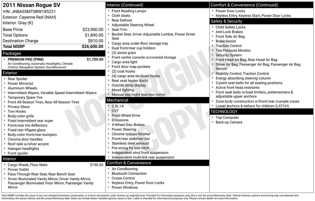 2011 Nissan Rogue's photo