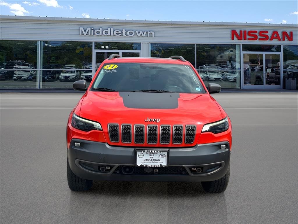 Used 2021 Jeep Cherokee Trailhawk with VIN 1C4PJMBX1MD191049 for sale in New Hampton, NY