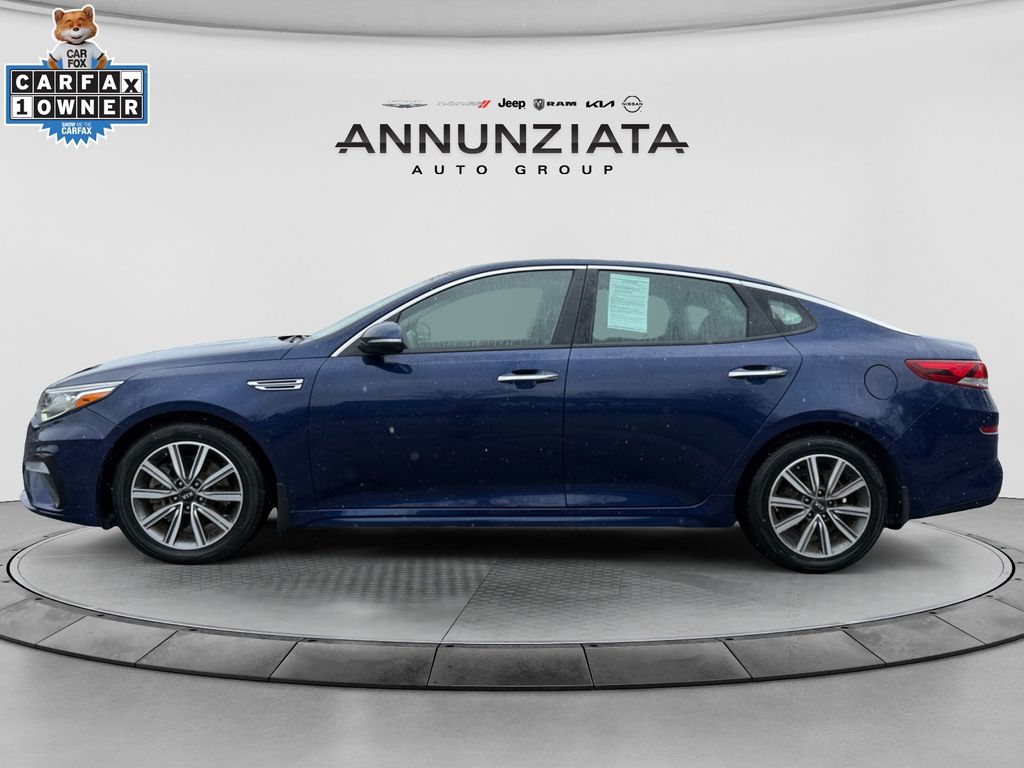 Used 2019 Kia Optima EX with VIN 5XXGU4L1XKG337890 for sale in New Hampton, NY