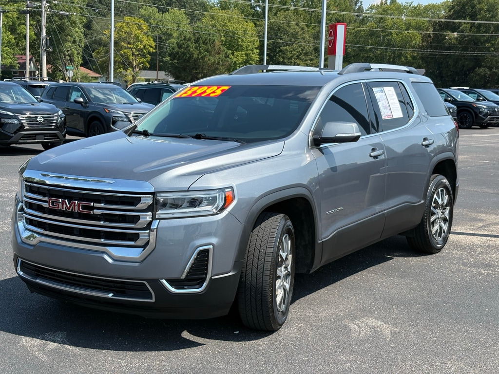 Used 2021 GMC Acadia SLE with VIN 1GKKNKLA4MZ108038 for sale in Paris, TN