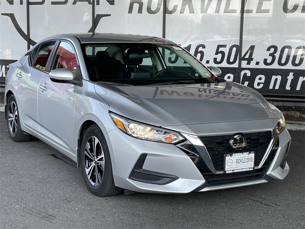 Certified 2021 Nissan Sentra SV with VIN 3N1AB8CV4MY323857 for sale in Rockville Centre, NY