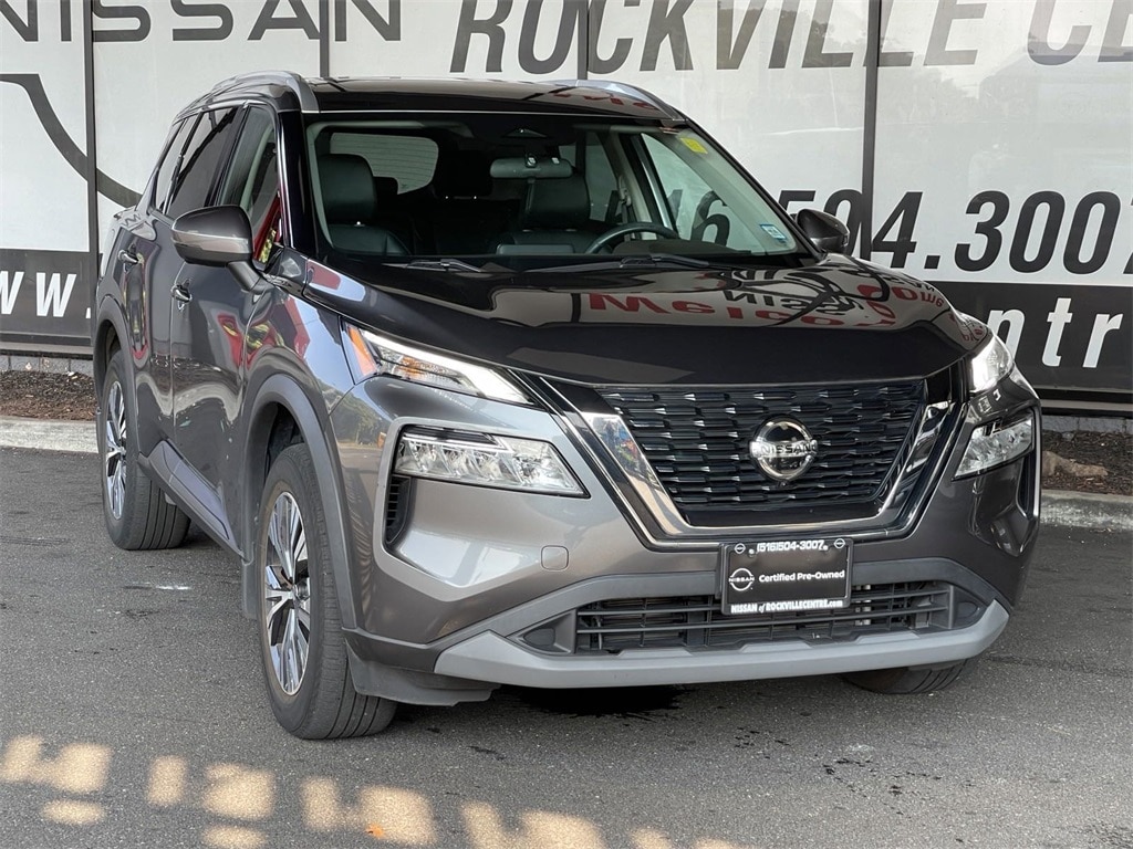 Certified 2021 Nissan Rogue SV with VIN 5N1AT3BB4MC786865 for sale in Rockville Centre, NY