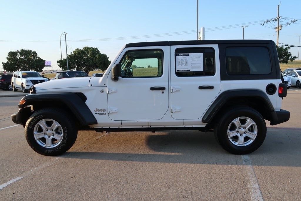 Used 2021 Jeep Wrangler Unlimited Sport S with VIN 1C4HJXDNXMW645675 for sale in Wichita Falls, TX