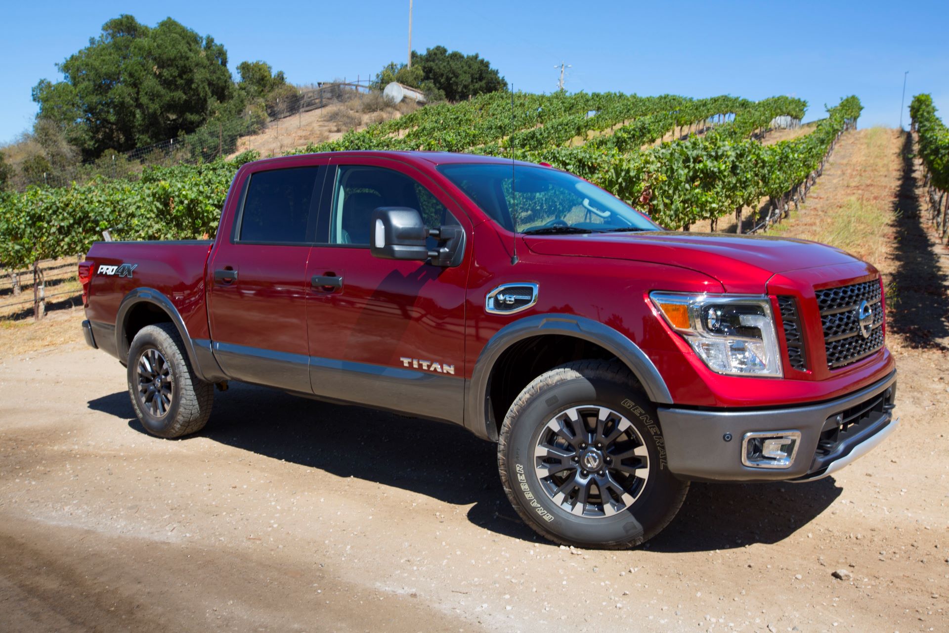 2017 red nissan titan