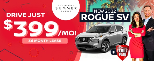 New 2022 Rogue SV $399/mo for 36mo lease