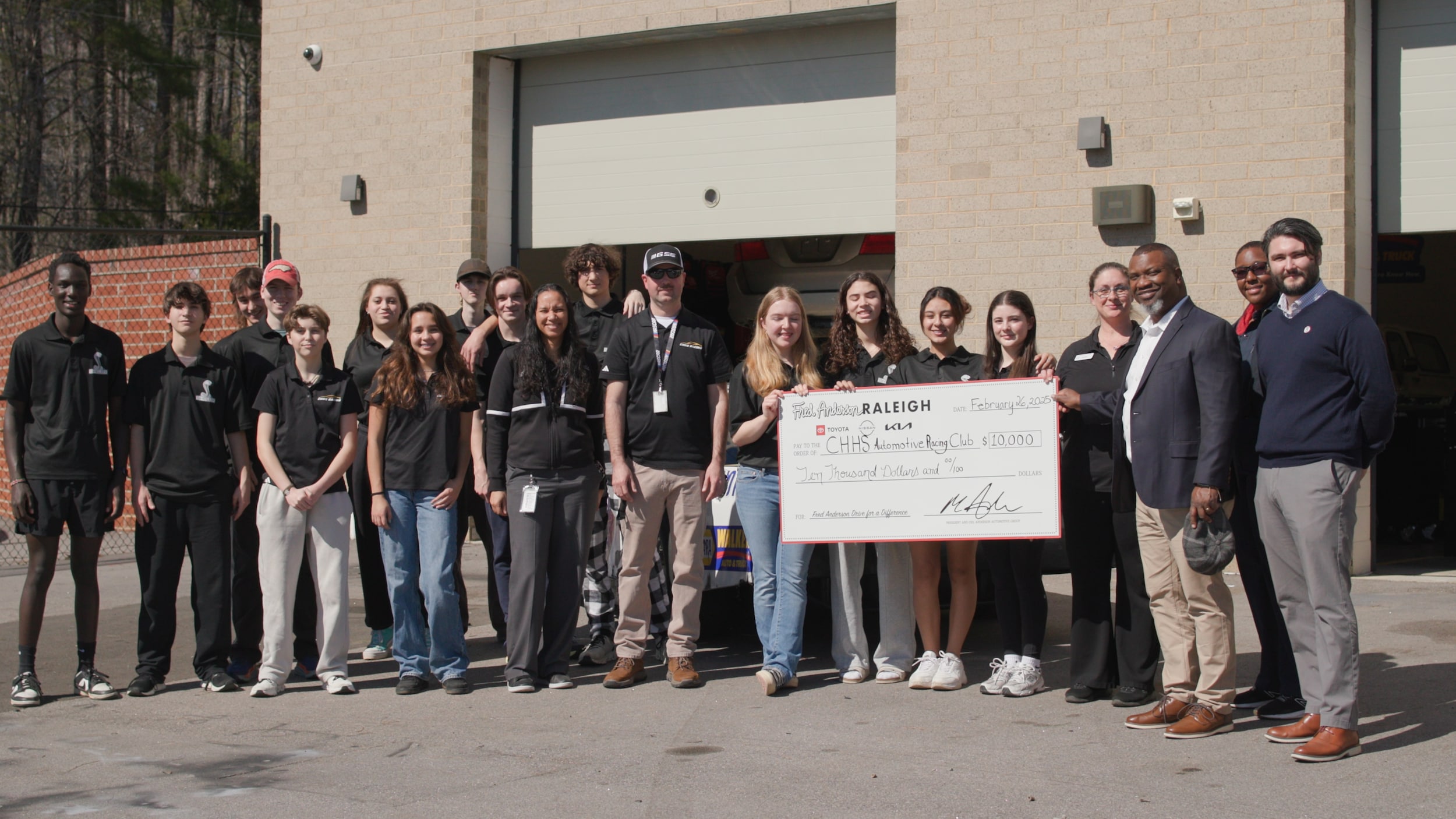 Anderson Automotive Invests in Future Automotive Technicians at Chapel Hill High School