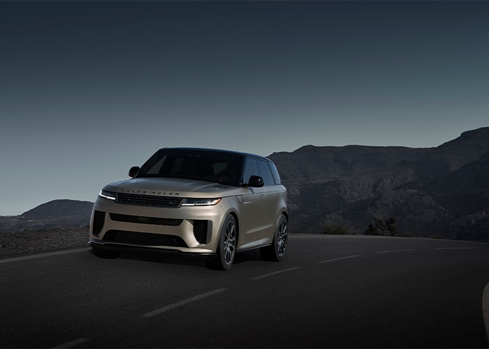 Range Rover Sport on a mountain road