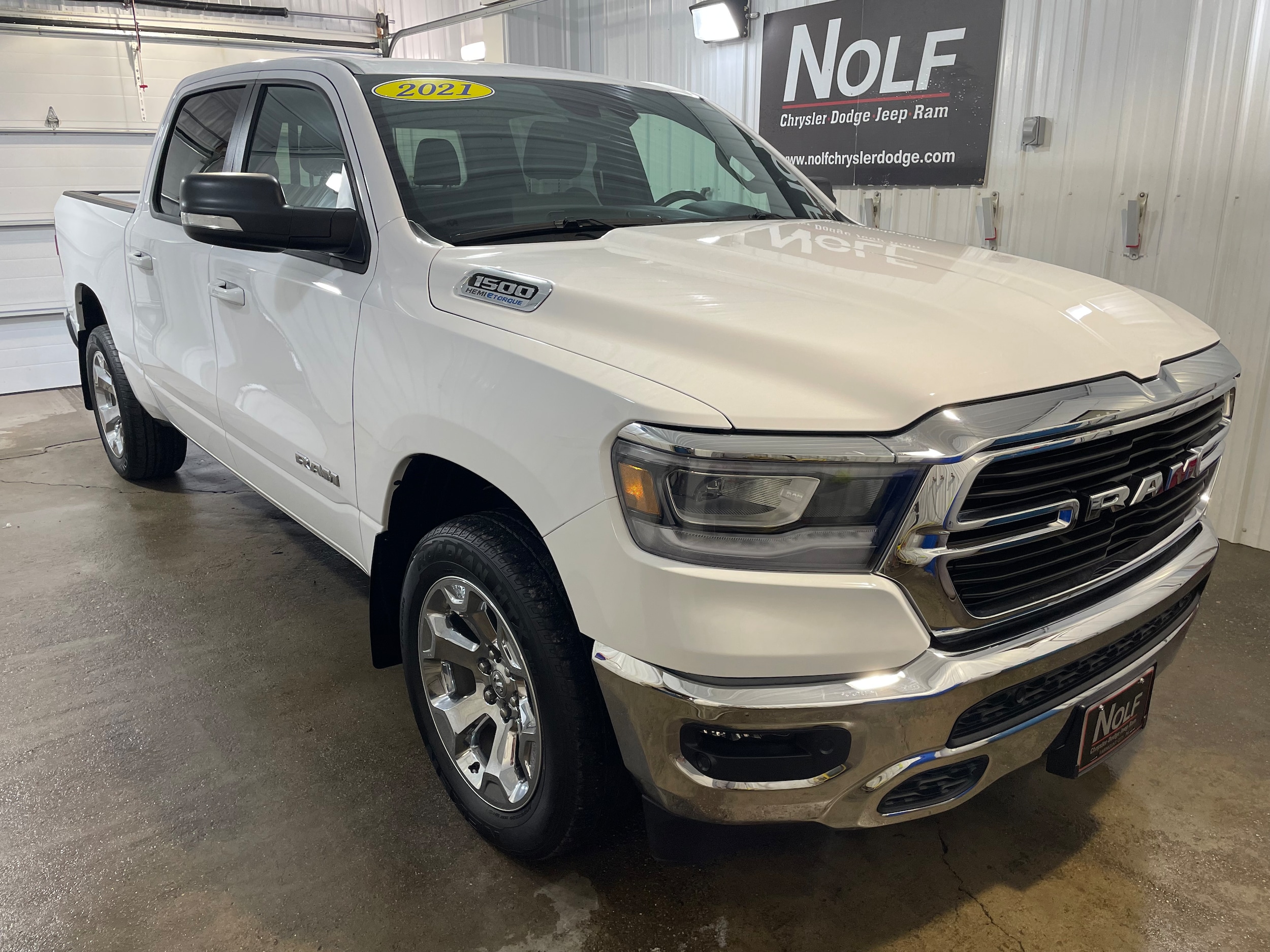 Used 2021 RAM Ram 1500 Pickup Big Horn/Lone Star with VIN 1C6SRFFT3MN663825 for sale in Fairmount City, PA