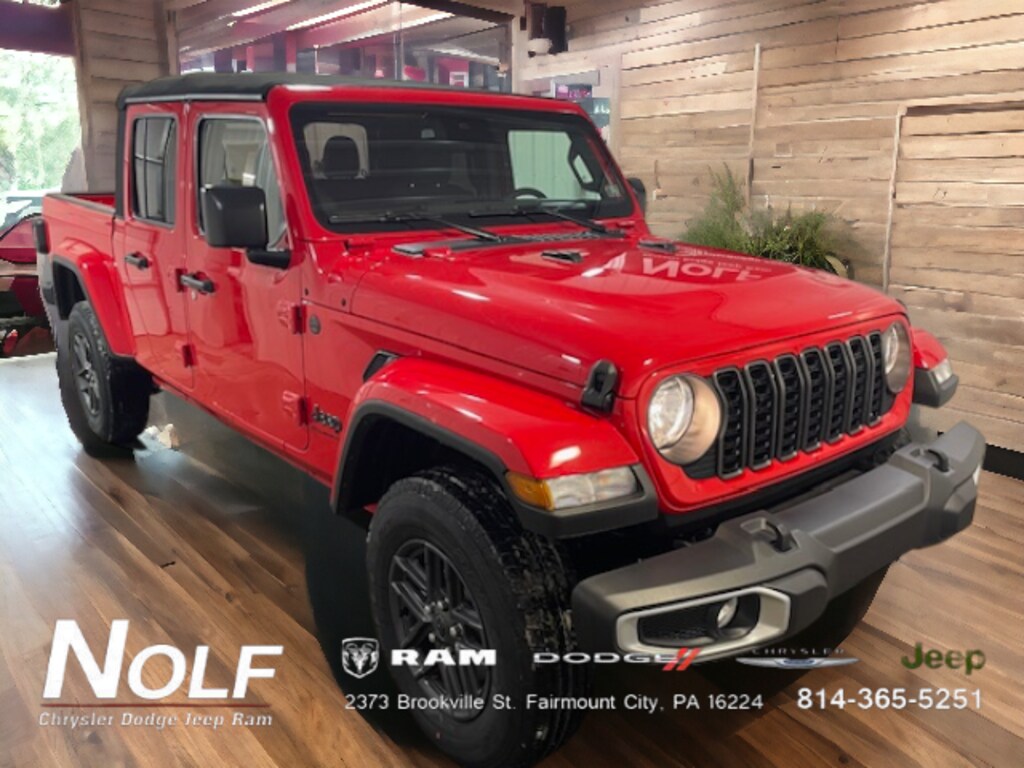New 2024 Jeep Gladiator SPORT S 4X4 For Sale Fairmount City PA