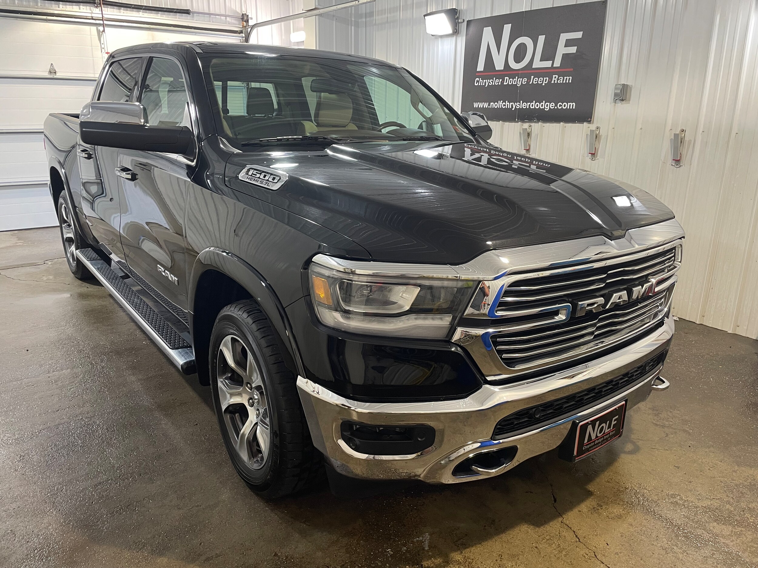 Used 2019 RAM Ram 1500 Pickup Laramie with VIN 1C6SRFJT2KN561792 for sale in Fairmount City, PA