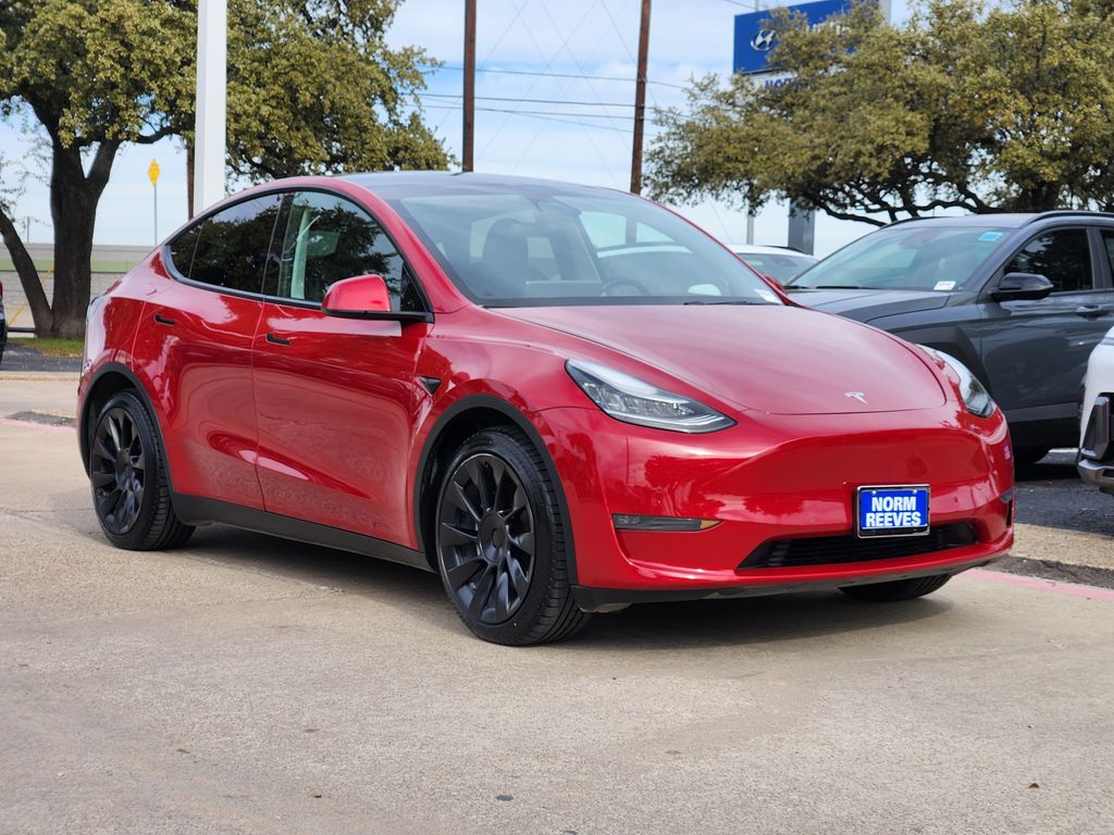 Used 2020 Tesla Model Y Long Range with VIN 5YJYGDEE1LF045528 for sale in Irving, TX