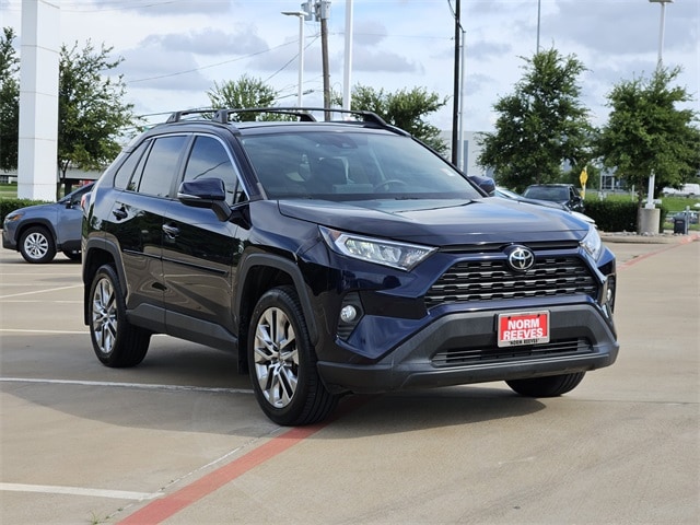 Certified 2021 Toyota RAV4 XLE Premium with VIN 2T3C1RFV6MW176344 for sale in Dallas, TX