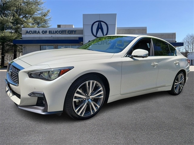 Used 2021 INFINITI Q50 SENSORY with VIN JN1EV7CP2MM703156 for sale in Ellicott City, MD