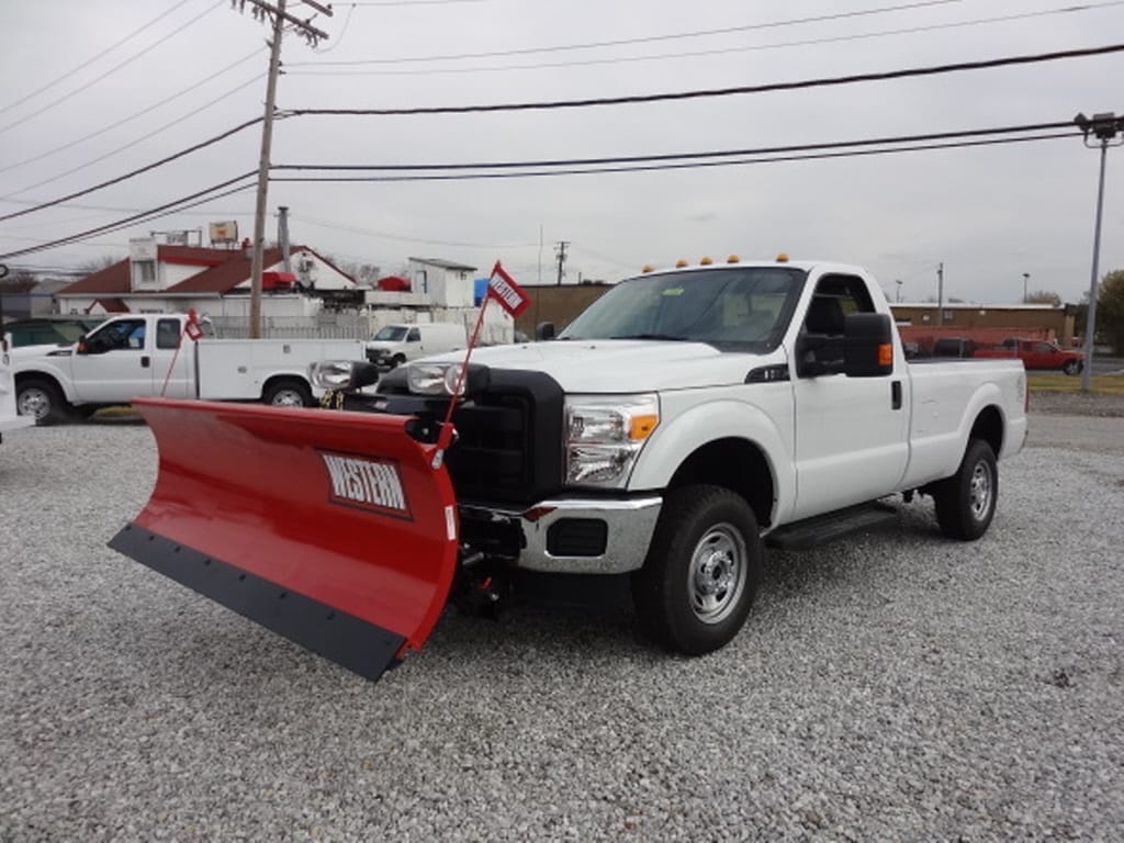 Ford truck with snowplow