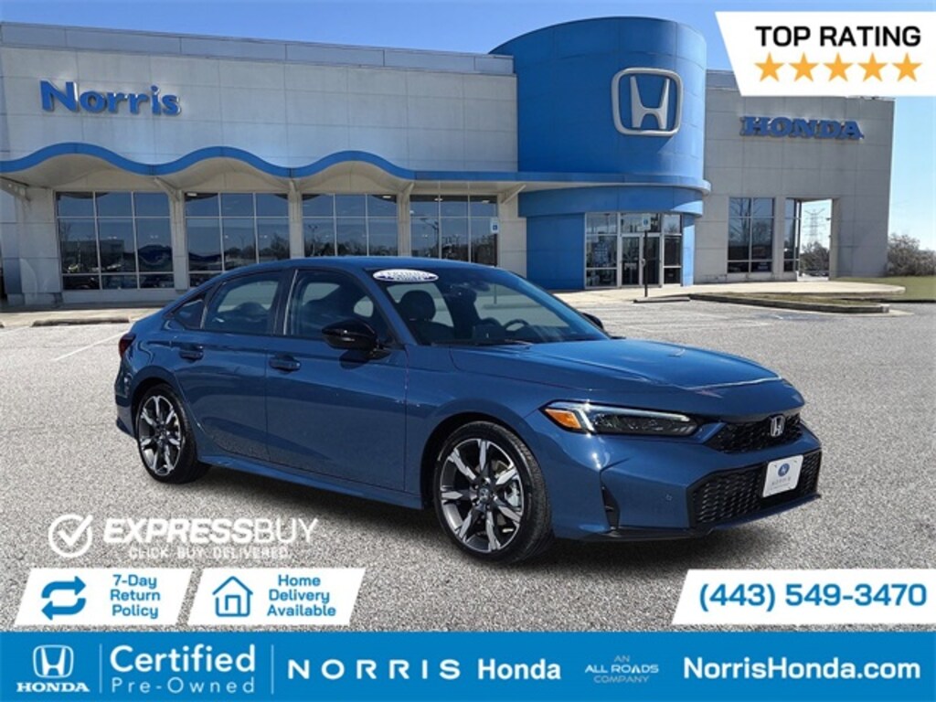 Certified 2025 Honda Civic Hybrid Sport Sedan