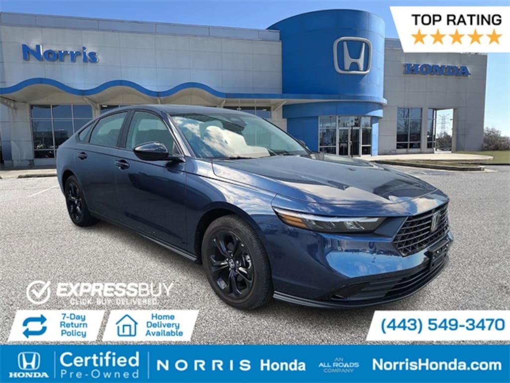 Certified 2025 Honda Accord SE Sedan