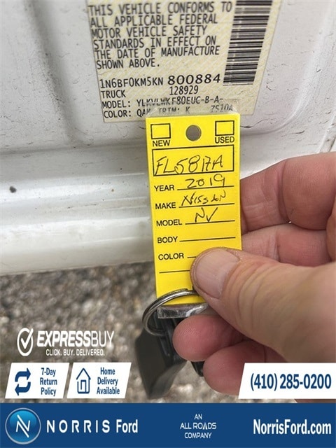 2019 Nissan NV Cargo S