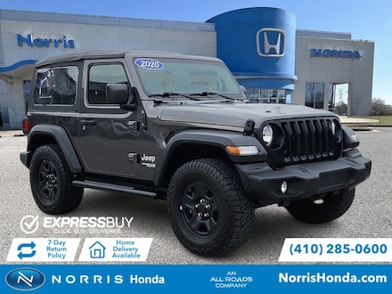 Featured used 2020 Jeep Wrangler Sport SUV for sale in Laurel, MD