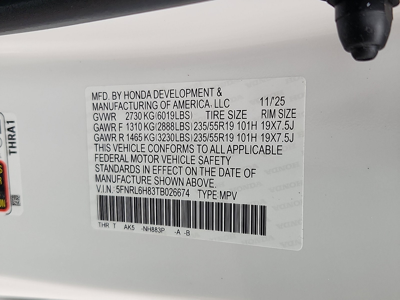 2026 Honda Odyssey Touring - Photo 18