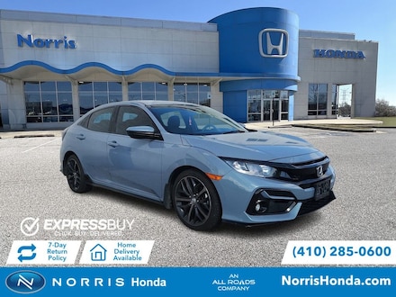 Featured Used 2021 Honda Civic Sport Hatchback for Sale near Baltimore