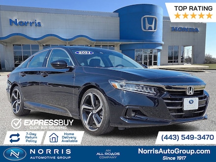 Used 2021 Honda Accord Sedan Sport SE Sport SE 1.5T CVT for sale in Baltimore, MD