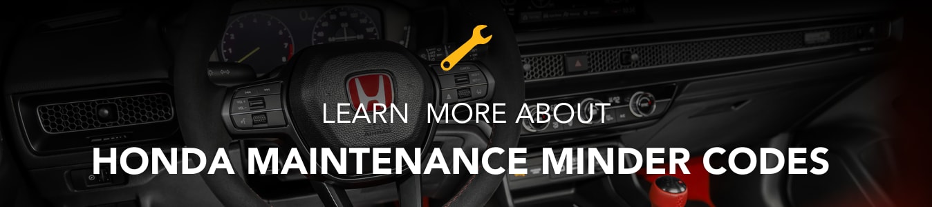 Learn More About Honda Maintenance Minder Codes