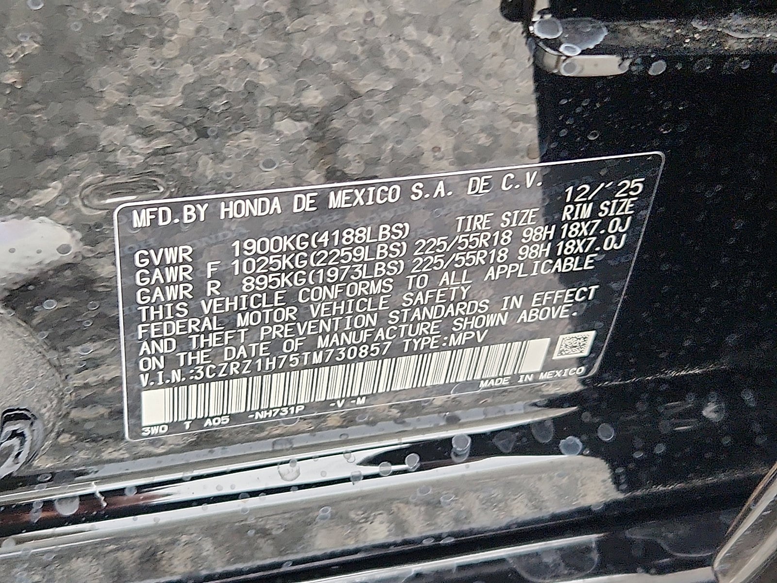 2026 Honda HR-V EX-L - Photo 17