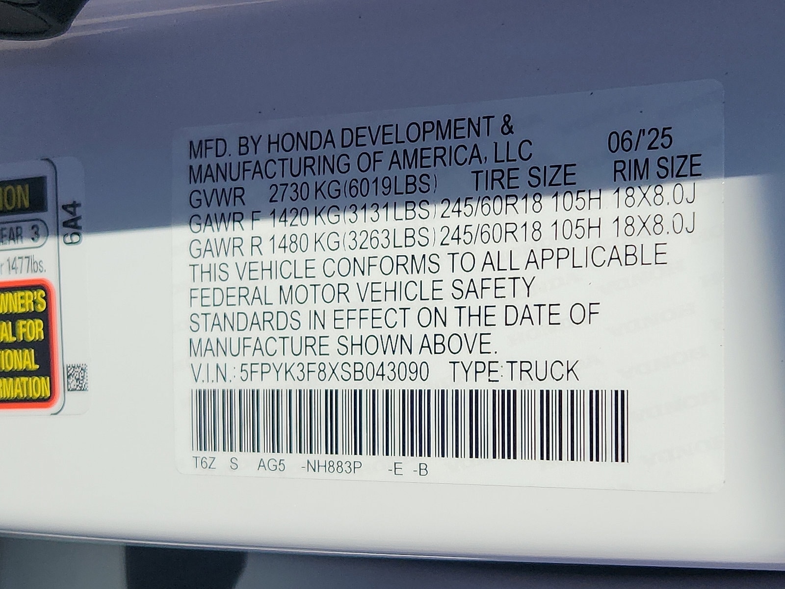 2025 Honda Ridgeline Black Edition - Photo 18