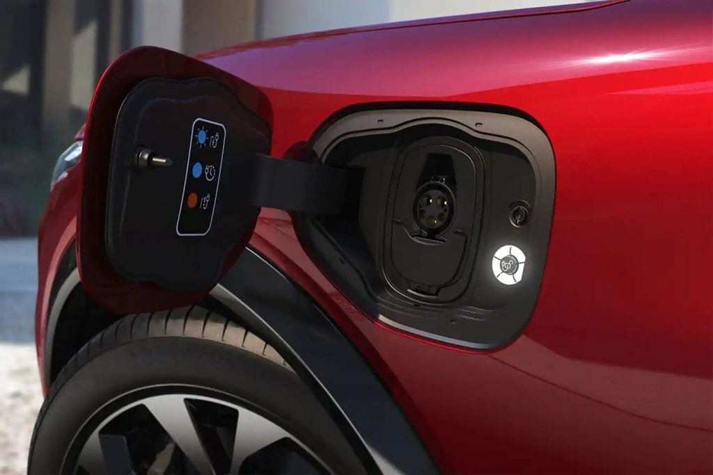 2021 Ford Mustang Mach-E Lit Charging Port