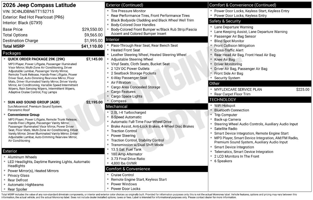 2026 Jeep Compass Altitude Special Edition - Photo 34