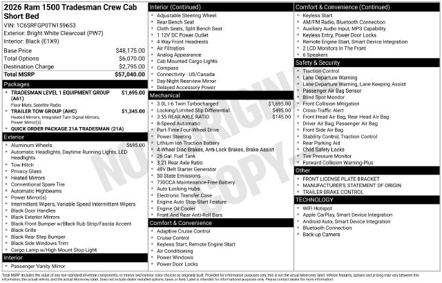 2026 RAM 1500 Tradesman - Photo 33