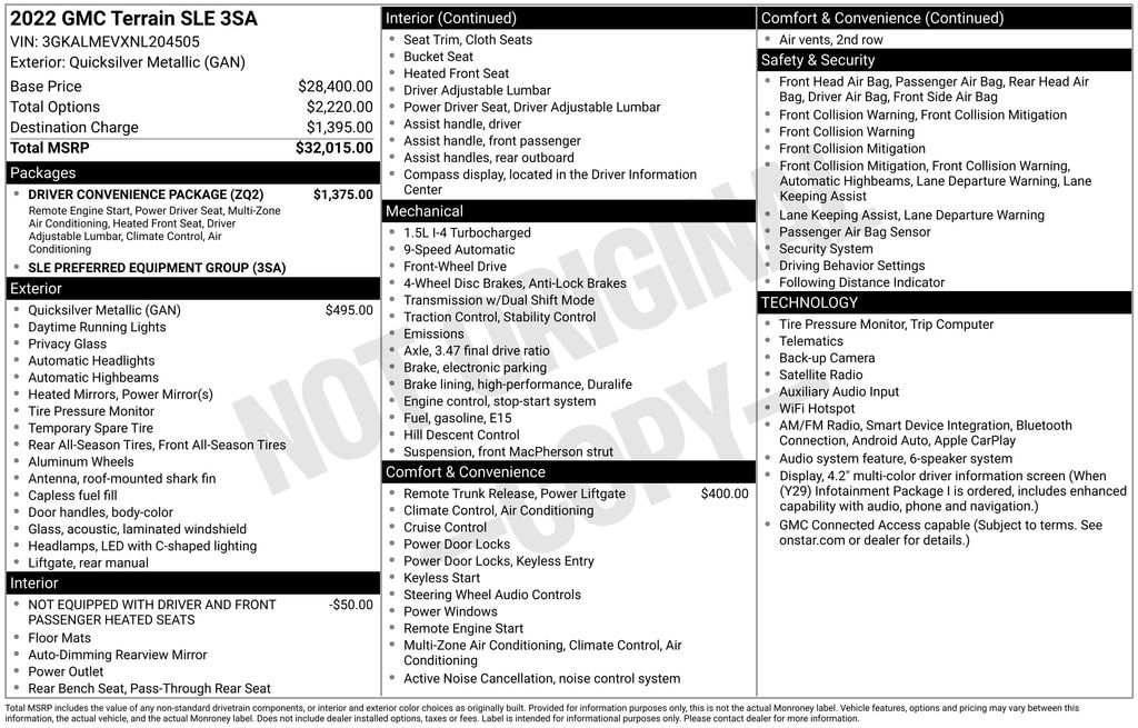 2022 GMC Terrain SLE - Photo 33