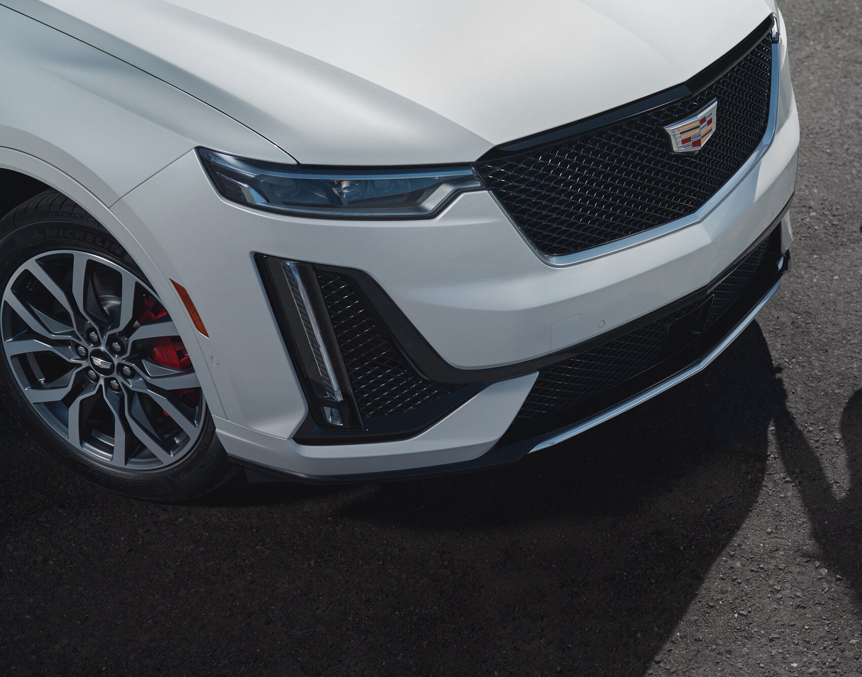 Close up of Cadillac XT6 bummer from Cadillac Dealer near Santee CA