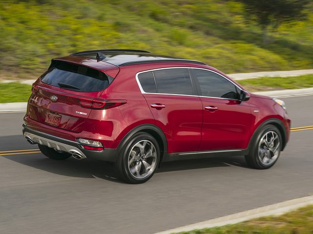 Red 2021 Kia Sportage