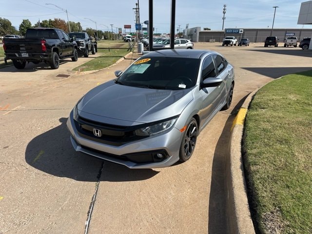 Used 2019 Honda Civic Sport with VIN 19XFC2F89KE050092 for sale in Enid, OK
