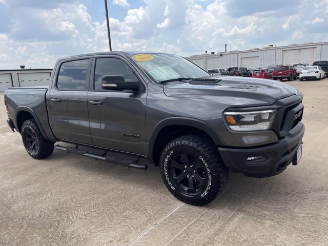 Used 2021 RAM Ram 1500 Pickup Rebel with VIN 1C6SRFLT0MN565033 for sale in Enid, OK