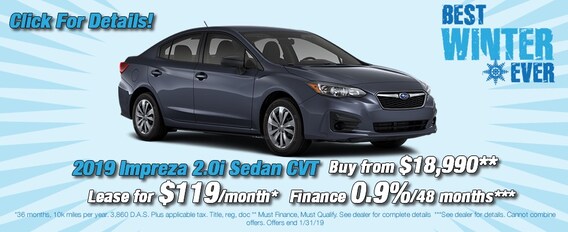 North End Subaru Monthly Sales Event