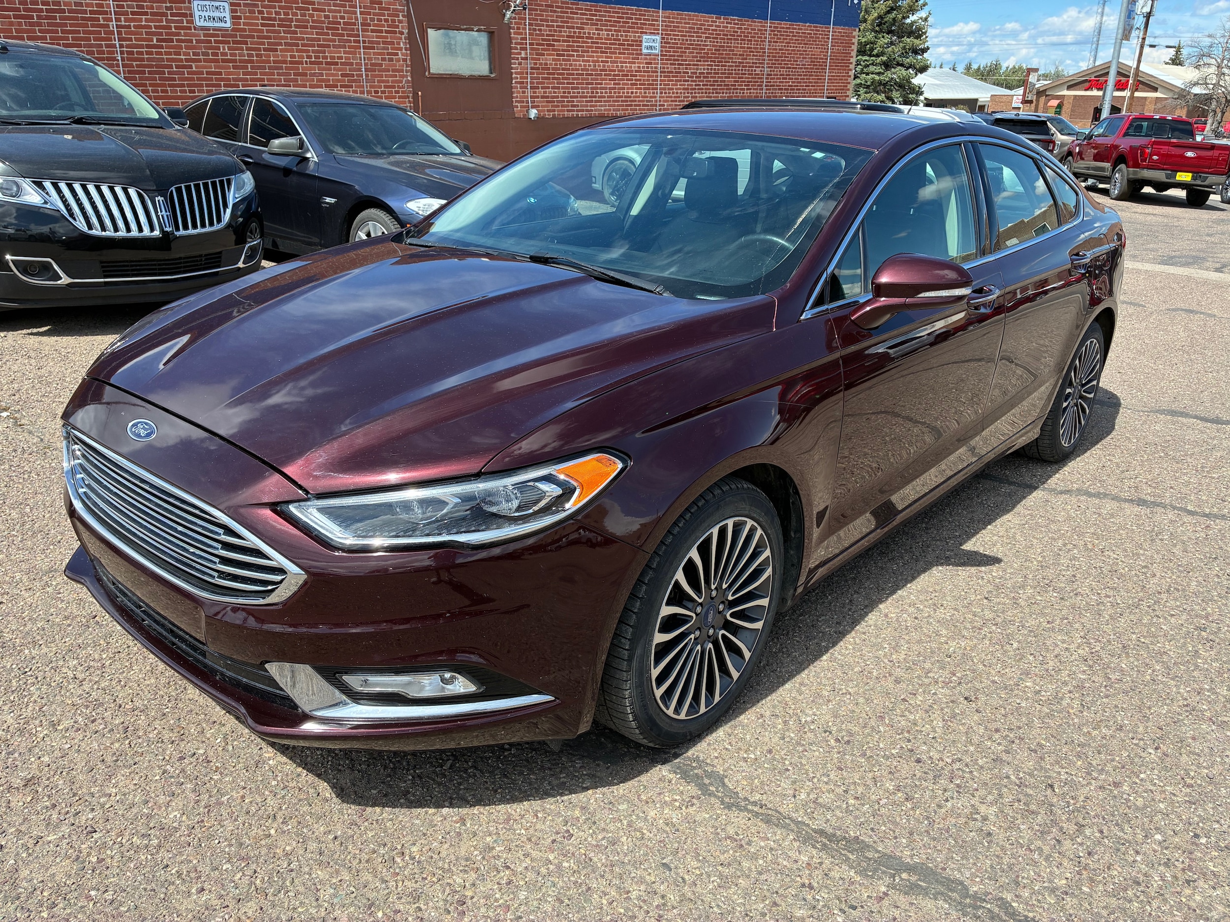 Used 2017 Ford Fusion SE with VIN 3FA6P0T93HR202610 for sale in Cut Bank, MT