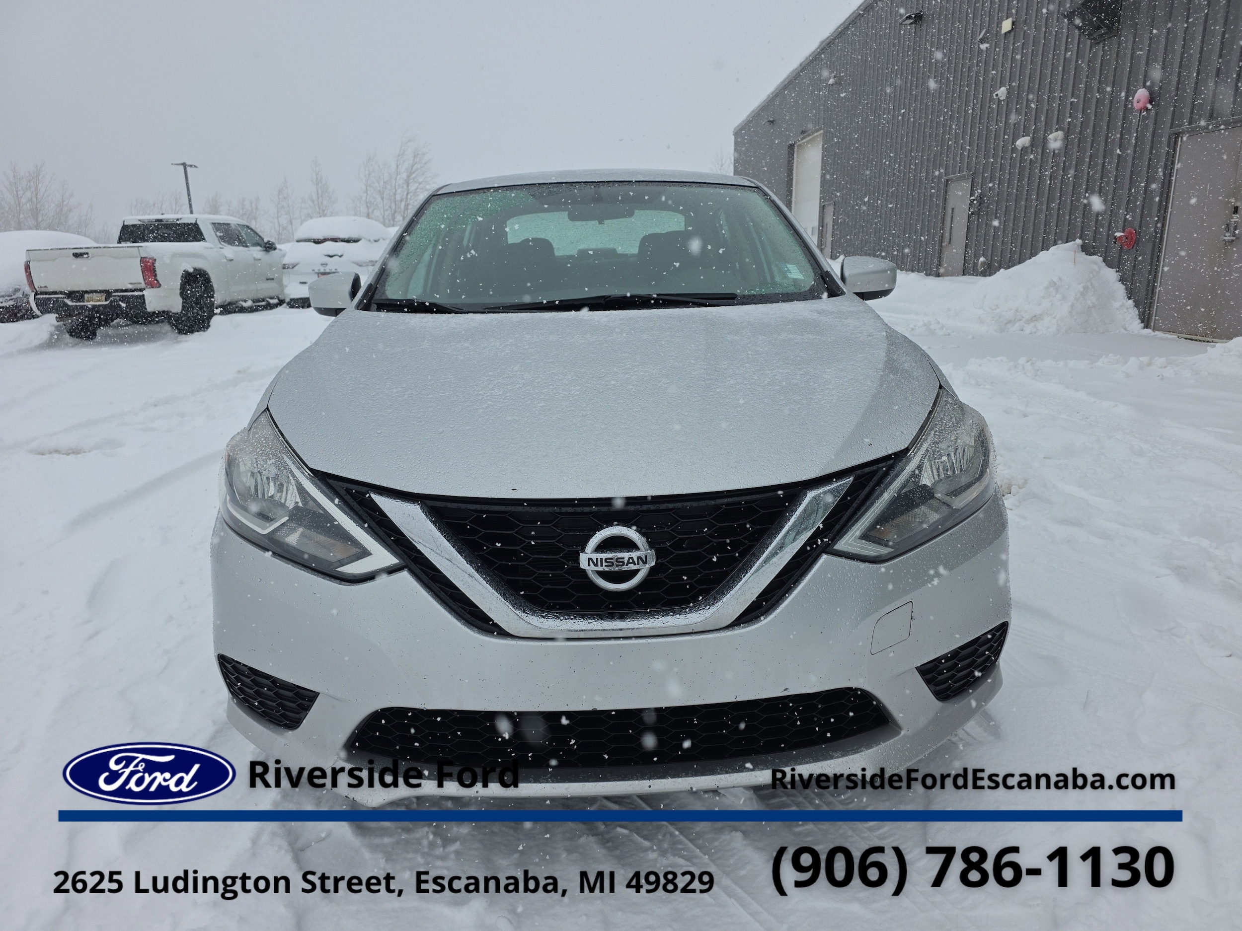 Used 2017 Nissan Sentra SV with VIN 3N1AB7AP0HL717048 for sale in Escanaba, MI