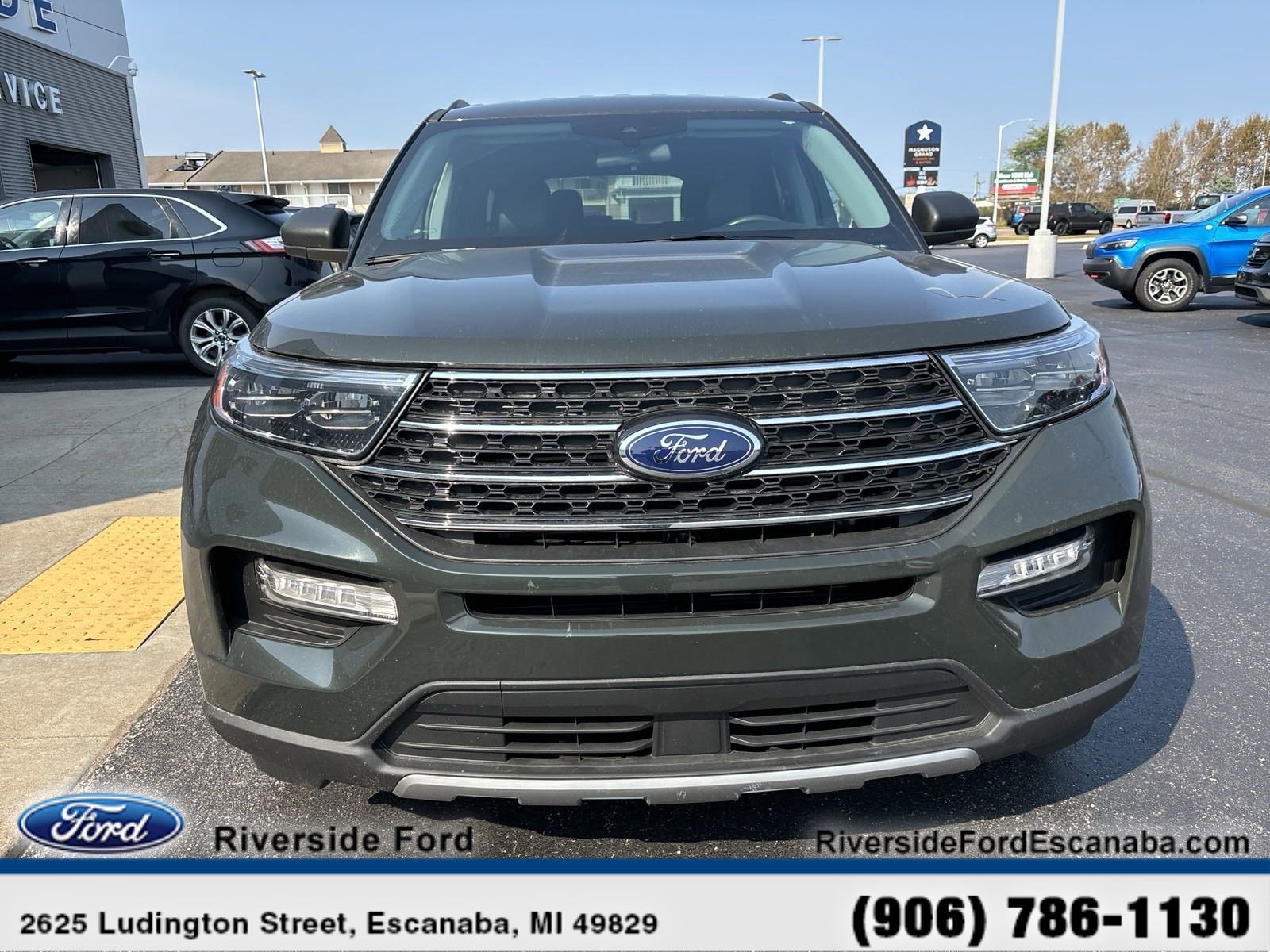 Used 2022 Ford Explorer XLT with VIN 1FMSK8DH8NGB96670 for sale in Escanaba, MI