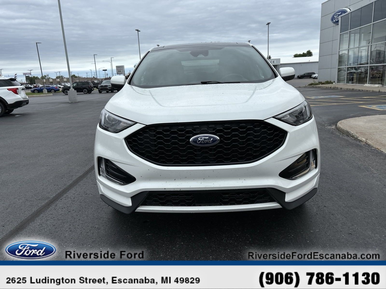 Certified 2021 Ford Edge ST-Line with VIN 2FMPK4J93MBA65843 for sale in Escanaba, MI