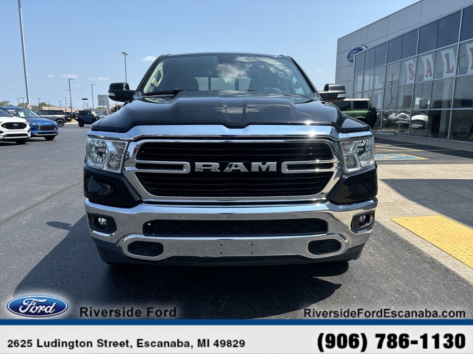 Certified 2020 RAM Ram 1500 Pickup Big Horn/Lone Star with VIN 1C6RRFBG9LN365964 for sale in Escanaba, MI