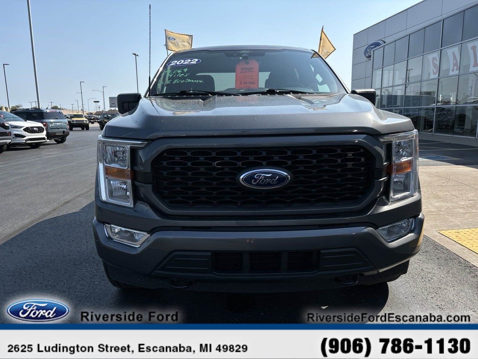 Certified 2022 Ford F-150 XL with VIN 1FTFW1E8XNFA63379 for sale in Escanaba, MI