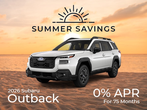 2026 Subaru Outback 0% APR for 75 Months